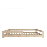 Need Sleep Kinderbett Bodenbett 120x190 cm mit Rausfallschutz aus Fichtenholz