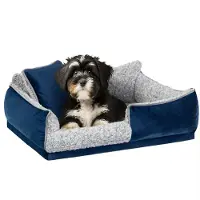 Stanis³aw Jurga Hundebett "Porto" - 80x60 cm - Haustiermatratze, Katzenbett, Hundekissen | Sofa-Hundekörbchen mit Kissen, rutschfest & waschbar | PillowPrim