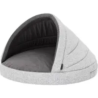 TexCorp Hundehütte "CAVE" R2 ( Ø90x60 cm ) – 2in1 Haustierbett & Kuschelhöhle für Hunde und Katzen, abnehmbarer Bezug – Doggy