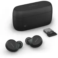 Jabra Evolve2 Buds UC 20797-989-989 - True Wireless-Kopfhörer mit Mikrofon - im Ohr - Bluetooth - aktive Rauschunterdrückung - Adapter USB-A via Blue