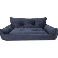 Sellbee Hundebett Haustierbett Hundeliege Gesteppt Hundekissen Bett Sofa Hundematratze Tierbett Hundesofa Matratze - Joker Gesteppt - 106 x 80 cm [Größe: XXL] - Navyblau Fancy