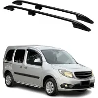 Omtec Dachgepäckträger, Querstange, für Mercedes Citan 2012-2021, Modell L1, aus Aluminium, schwarz