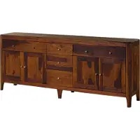 MASSIVMOEBEL24.DE MASSIVMOEBEL24 Sideboard Sheesham 200x40x80 walnuss geölt BROOKLYN #29