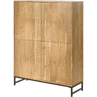 MASSIVMOEBEL24.DE MASSIVMOEBEL24 Highboard Akazie 115x40x145 natur lackiert MARRAKESCH #100