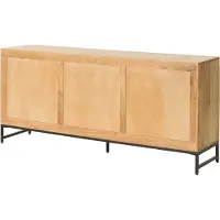 MASSIVMOEBEL24.DE MASSIVMOEBEL24 Sideboard Akazie 180x40x80 natur lackiert MARRAKESCH #116