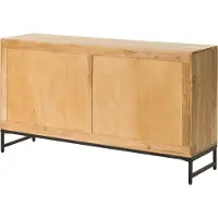 MASSIVMOEBEL24.DE MASSIVMOEBEL24 Sideboard Akazie 150x40x80 natur lackiert MARRAKESCH #115