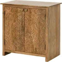 MASSIVMOEBEL24.DE MASSIVMOEBEL24 Kommode Mango 80x48x78 natur lackiert KASHMIR #108