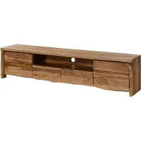MASSIVMOEBEL24.DE MASSIVMOEBEL24 TV-Board Sheesham 220x45x50 natur lackiert / sandgestrahlt PURE SHEESHAM #224