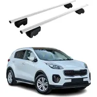 Omtec Dachträger Gepäckträger für Kia Sportage Typ QL 2015-2021 ABE Alu Silber 2x