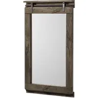 MASSIVMOEBEL24.DE MASSIVMOEBEL24Spiegel Mango 65x6x110 grau lackiert RAILWAY #283