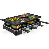 Tristar RA-2748, 1400 W, 230 V, 50 - 60 Hz, 8 Stück(e), Tristar RA-2748 Raclette 8, reversible grill plate, 8x pans, 1-metre power cord, instructions