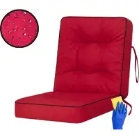 Sellbee Bjird Schaukelkissen Venus - 50 cm Bankkissen Gardenkissen Schaukelauflagen Bankauflagen Auflagen Kissen Hollywoodschaukel Schaukel Bank - Venus - 50 cm - Rot