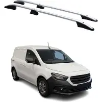 Omac Dachträger Gepäkträger für Mercedes Citan W420 2021-2025 L1 Kurzer Silber Alu 2x