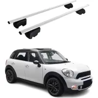 Omac Dachträger Grundtäger für Mini Countryman R60 2010-2016 75kg Metall Silber 2 tlg