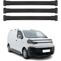 Omtec Dachträger Grundtäger für Fiat Scudo 2022-2026 Aluminium Schwarz 3 tlg