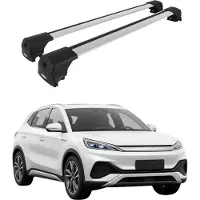 Omtec Dachträger Gepäckträger für BYD Atto 3 2022-2025 ABE Aluminium Grau 2tlg