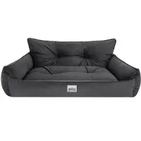 Sellbee Hundebett Haustierbett Hundeliege Gesteppt Hundekissen Bett Sofa Hundematratze Tierbett Hundesofa Matratze - Joker Gesteppt - 106 x 80 cm [Größe: XXL] - Graphit Fancy