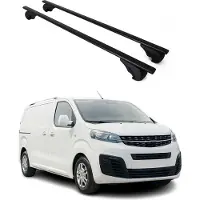 Omtec Dachträger Grundtäger für Opel Zafira Life 2019-2025 75kg Metall Schwarz 2 tlg