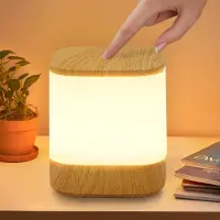 ZMH Nachtlicht Kabellos LED Touch Dimmbar Tischlampe Akku mit 3 Farbtemperaturen 3600mAH USB Aufladbar Nachttischlampe Timing Funktion