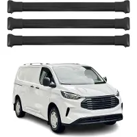 Omac Dachträger für Ford Transit Custom / Tourneo Custom 2023-2025 Alu Schwarz 3x