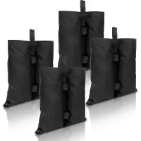 TolleTour 4X Pavillon Sandsäcke Standfuß Gewichte Set schwarz Für Zelt Faltpavillon Halterung Party robust Waterproof Outdoor-Sandsack gewichtete Füße