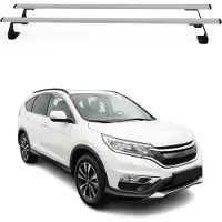 Omtec Dachträger Grundtäger für Honda CR-V mk4 2012-2016 75kg Stahl Silber 2 tlg