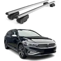 Omtec Dachträger Grundtäger für VW Passat Alltrack B8 2015-2022 75kg Alu Silber 2 tlg
