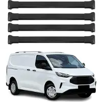 Omtec Dachträger für Ford Transit Custom / Tourneo Custom 2023-25 75kg Alu Schwarz 4x