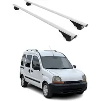 Omtec Dachträger Gepäckträger für Renault Kangoo 1996-2007 Grundträger Metall Grau 2x