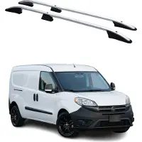 Omtec Dachreling für Opel Combo 2011-2019 Fiat Doblo 2010-2021 L2 Langer Alu Grau
