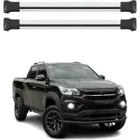 Omtec Dachträger Gepäckträger für Ssangyong Musso Grand 2018-2025 Alu Silber 2tlg