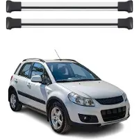 Omtec Dachträger Grundtäger für Suzuki SX4 2006-2013 75kg Aluminium Silber 2 tlg