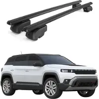 Omtec Dachträger Grundtäger für Jeep Compass III J4U ab 2026 75kg Aluminium Schwarz 2x