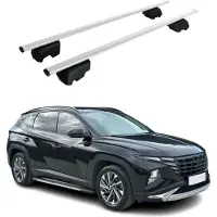Omtec Dachträger Gepäckträger für Hyundai Tucson 2021-2025 Grundträger ABE Silber