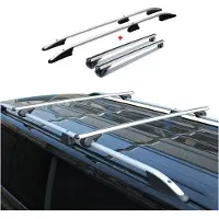 Omac Dachreling + Dachträger für Ford Courier 2014-2024 Kurzer Aluminium Silber 4x