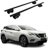 Omtec Dachträger Grundtäger für Nissan Murano 2014-2025 75kg Metall Schwarz 2 tlg