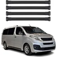 Omtec Dachträger Grundtäger für Peugeot Expert / Traveller 2016-2025 Alu Schwarz 4 tlg