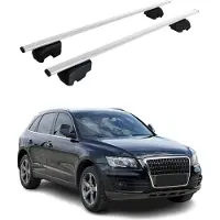 Omtec Dachträger Gepäckträger für Audi Q5 8R 2008-2017 Grundträger ABE Silber 2x