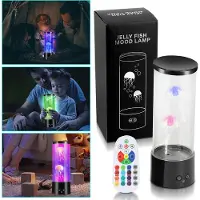 Peviasot LED Quallen Nachtlichter dekorative RGB Stimmungslicht Aquarium Lava Lampe Bunte Künstliche