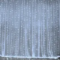 TolleTour LED lichterkette Lichtervorhang Deko Vorhanglichtermit 500 LED 8 Lichtmodi USB Lichterkette Beleuchtung für Weihnachten-IP44 Kaltweiß