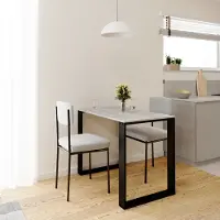 AKKE Beton LOFT Tisch mit schwarze beine LxBxH: 90x60x75 cm