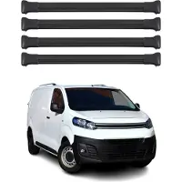 Omtec Dachträger Grundtäger für Citroen Jumpy / Space Tourer 2016-2025 Alu Schwarz 4x