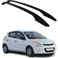 Omtec Aluminium Dachreling Relingträger für Hyundai i20 2008-2014 Schwarz 2x