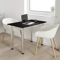 AKKE Wenge Küchentisch mit chrom beine LxBxH: 60x50x74 cm