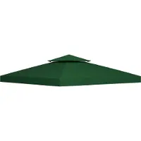 Fortuna Lai Pavillondach Ersatz 3x3m Kohlegrau Polyester wasserabweisend für Metall- & Gartenpavillon