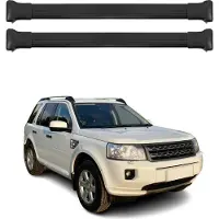 Omtec Dachträger Grundtäger für Land Rover Freelander 2 2007-2015 75kg Alu Schwarz 2x