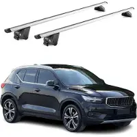 Aurilis Dachträger Grundtäger für Volvo XC40 2018-2025 100kg Aluminium Silber 2tlg ABE