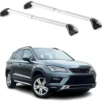 Omac Dachträger Grundtäger für Seat Ateca 2016-2025 5 tür 100kg Alu Silber 2 tlg ABE