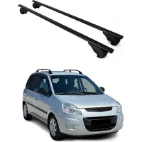 Omac Dachträger Grundtäger für Hyundai Matrix 2001-2010 75kg Metall Schwarz 2 tlg