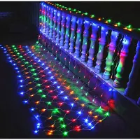 TolleTour LED Lichternetz Innen mit 8 Leuchtmodi Lichterkette Netz für Weihnachten Halloween Garten Hochzeitsfeier RGB 2x2M